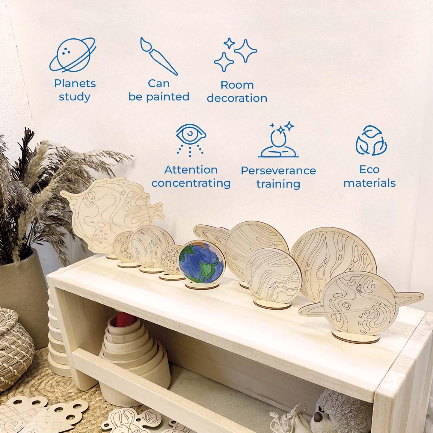 Planets Craft Kit - 9 pcs