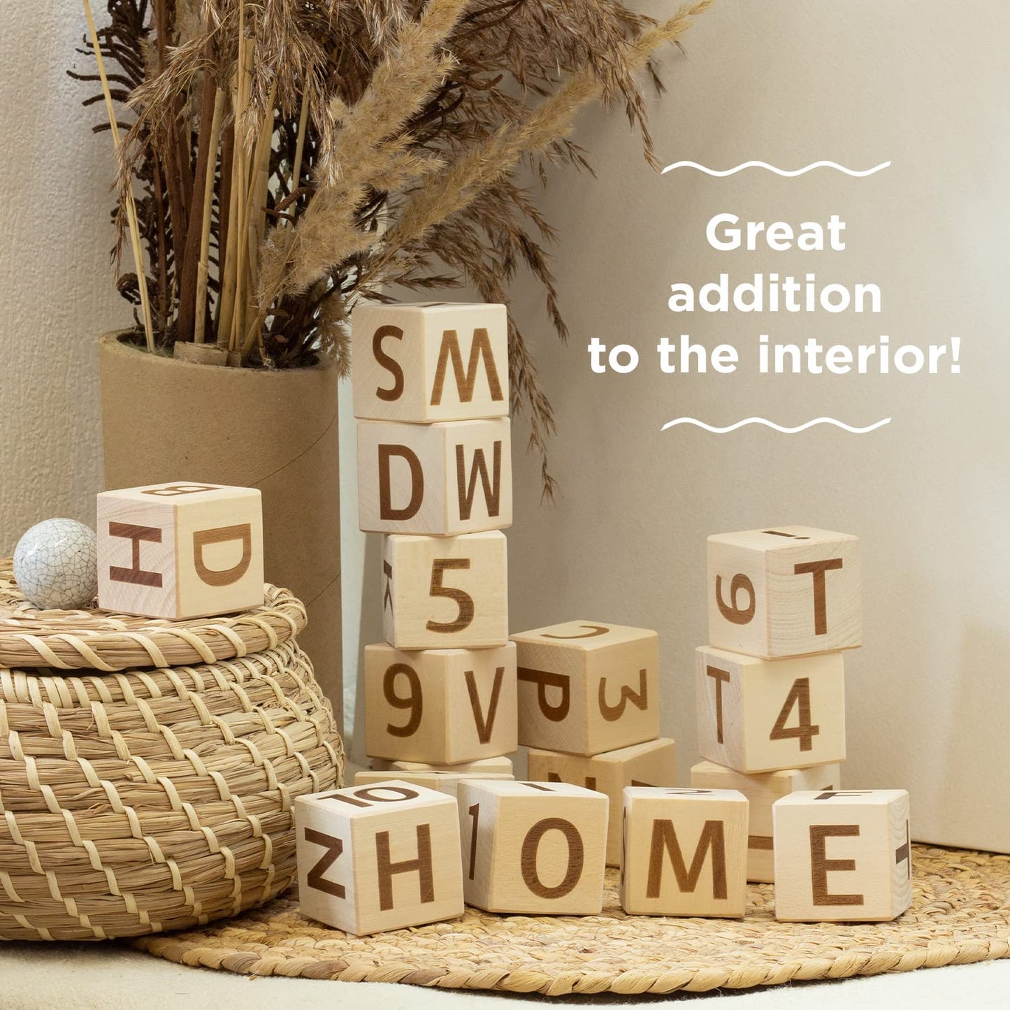 Alphabet Blocks - 16 Stacking Cubes