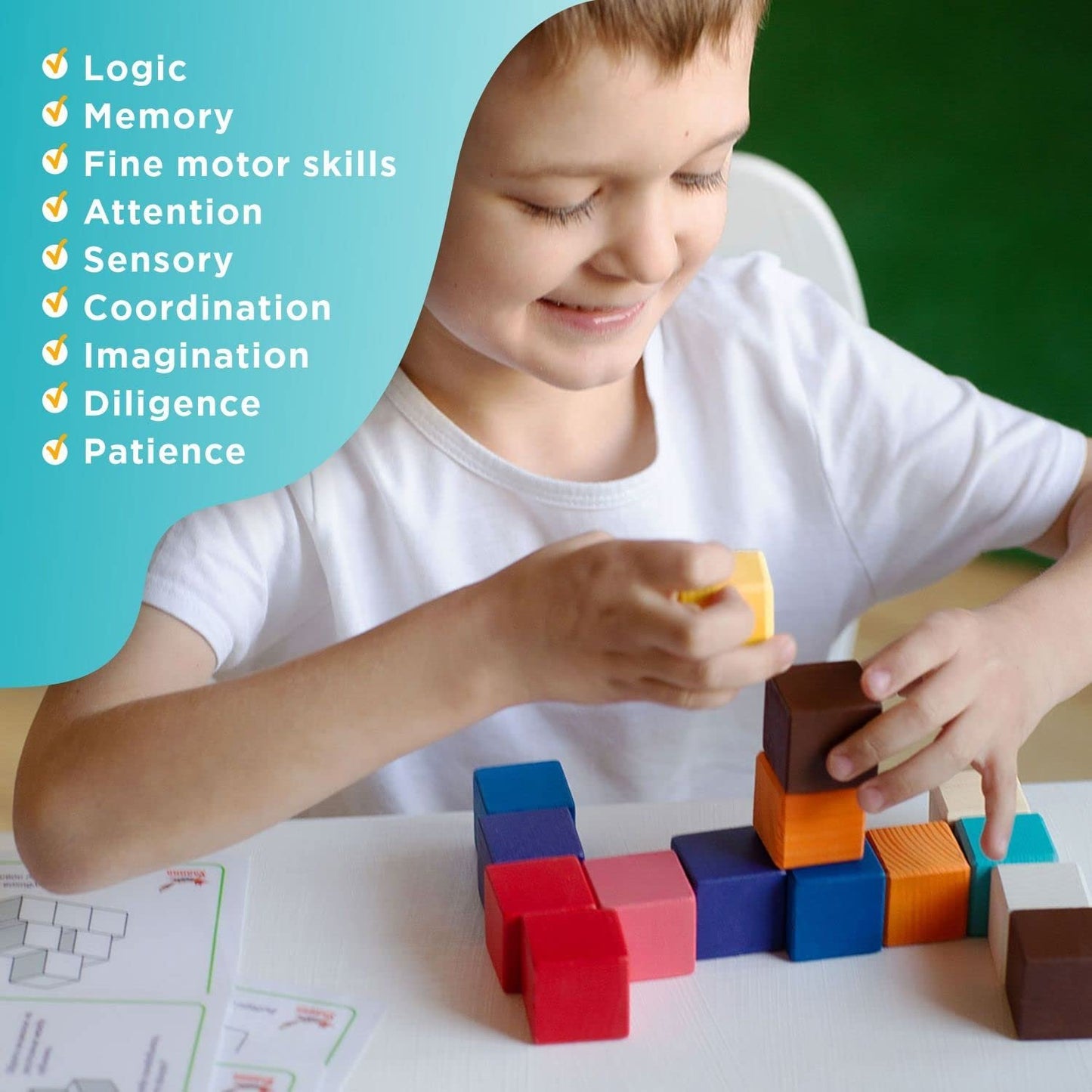 Colored Cubes 0.39 inch (3 cm)