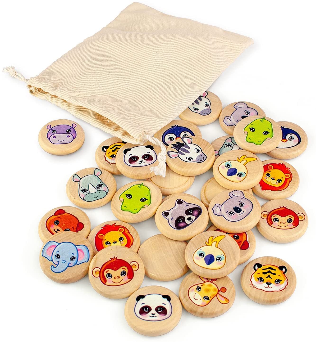 Wild Animals Memory Game 3+