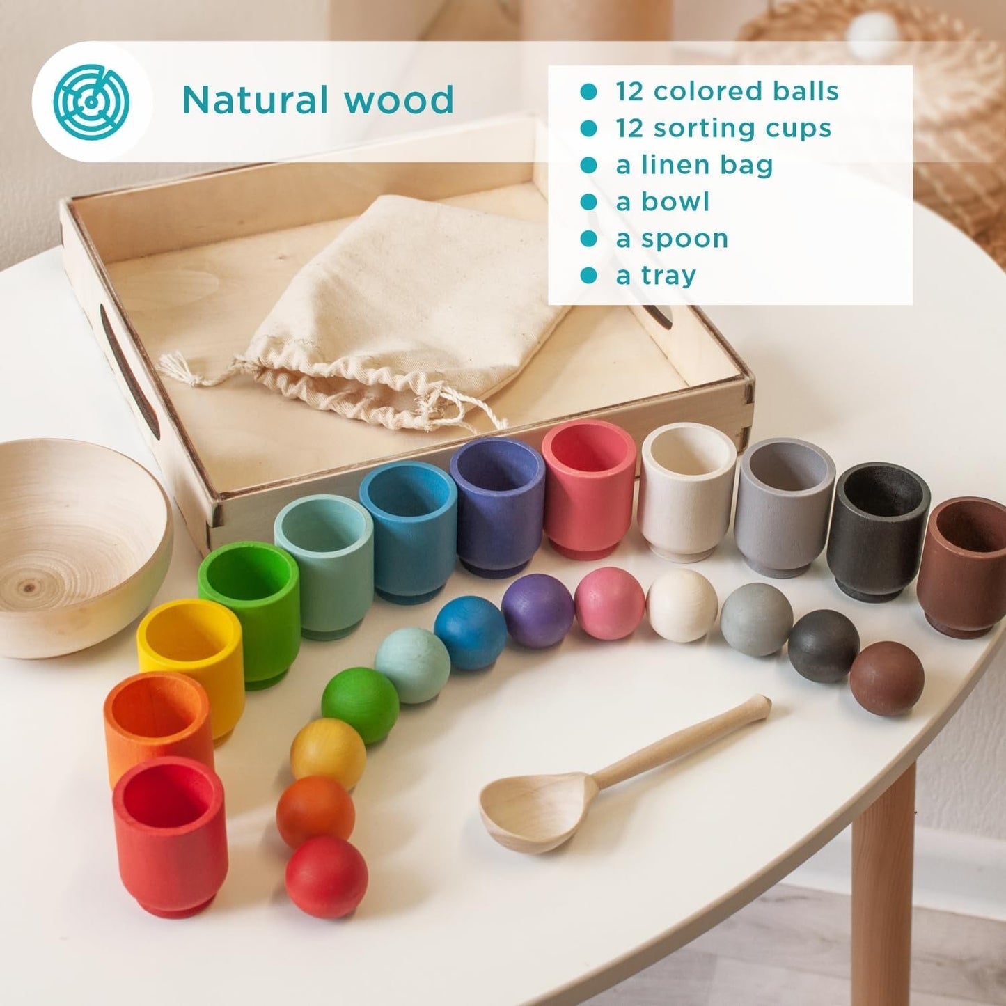 Balls in Cups Small 12 pcs 3+