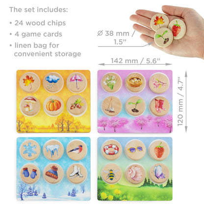 Bingo Game Seasons - 24 pcs
