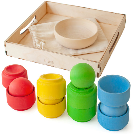 Balls in Nest Cups Starter Kit 4 Colors 1+