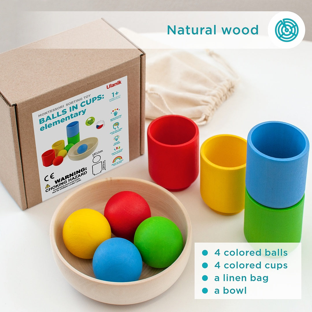 Balls in Cups Starter Kit Large 4 pcs 1+