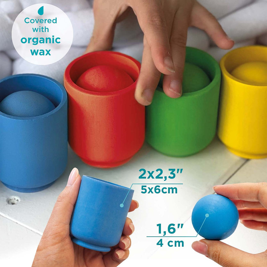 Balls in Cups Starter Kit Large 4 pcs 1+