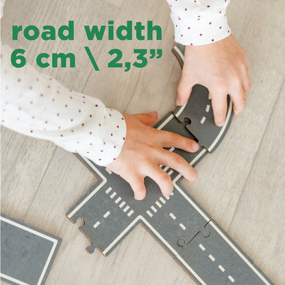 Puzzle road and garage