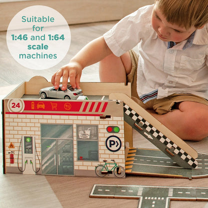 Puzzle road and garage