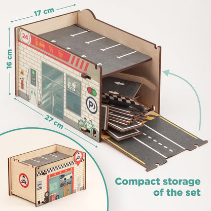 Puzzle road and garage