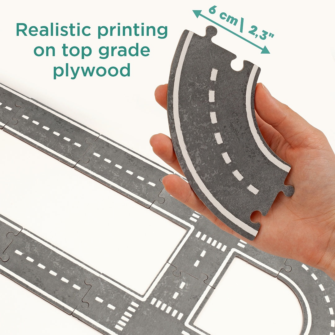 Puzzle road and garage