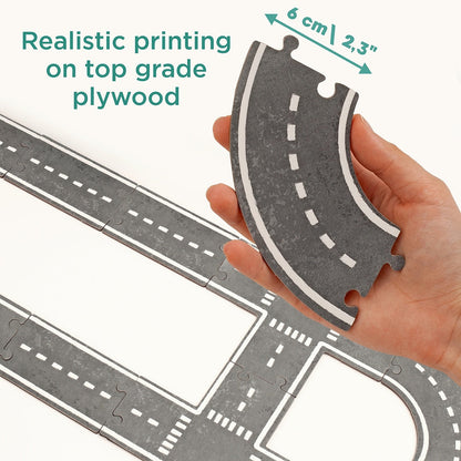 Puzzle road and garage