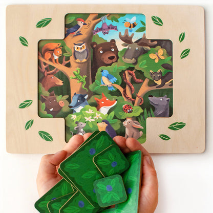 Wooden Tetris Puzzle - Who Found Whom