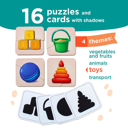 Puzzle for Toddlers - Halves and Shadows