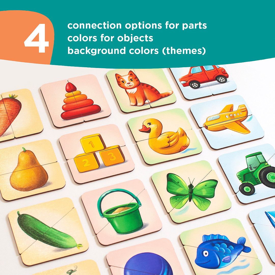 Puzzle for Toddlers - Halves and Shadows
