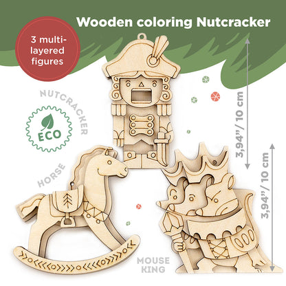 Wooden Figurines for Painting "Nutcracker"