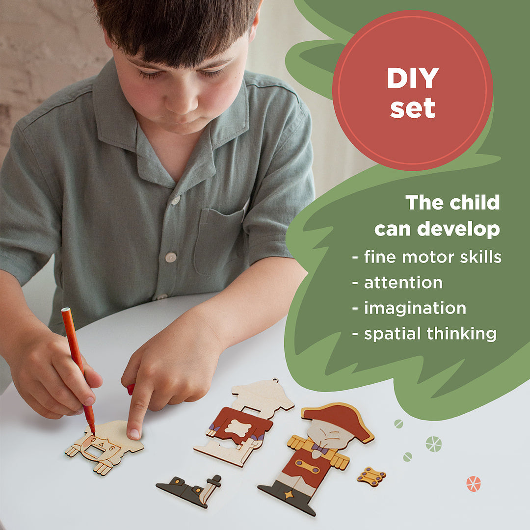 Wooden Figurines for Painting "Nutcracker"