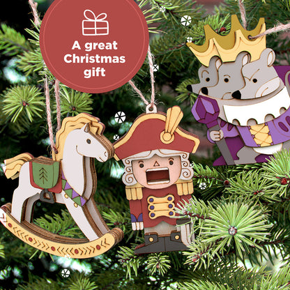 Wooden Figurines for Painting "Nutcracker"