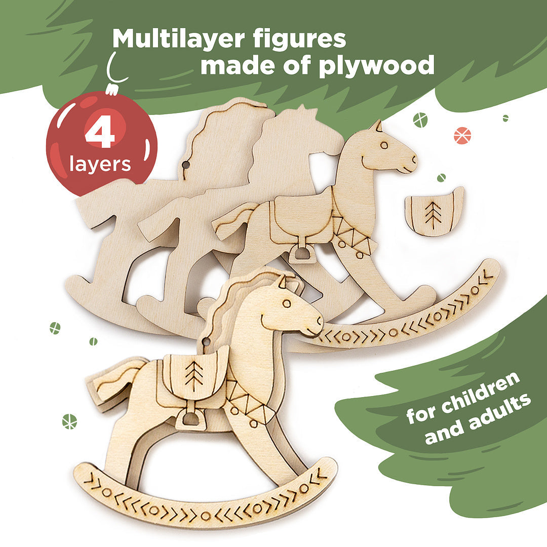 Wooden Figurines for Painting "Nutcracker"