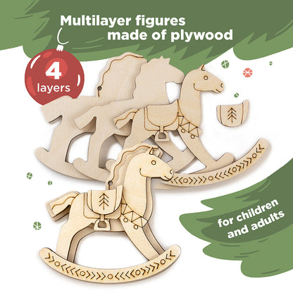 Wooden Figurines for Painting "Nutcracker"
