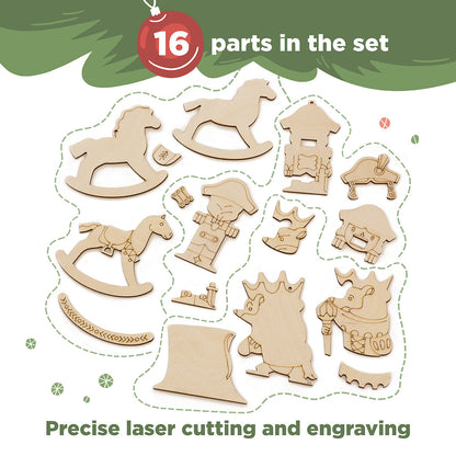 Wooden Figurines for Painting "Nutcracker"