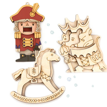 Wooden Figurines for Painting "Nutcracker"