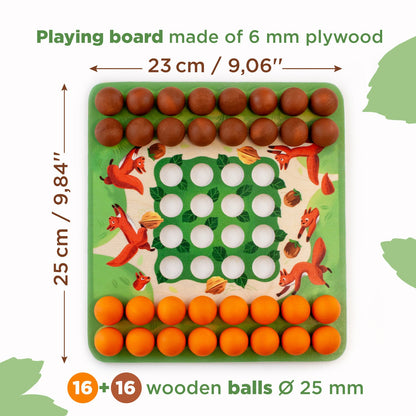 Wooden Board Game "Nimble squirrels"