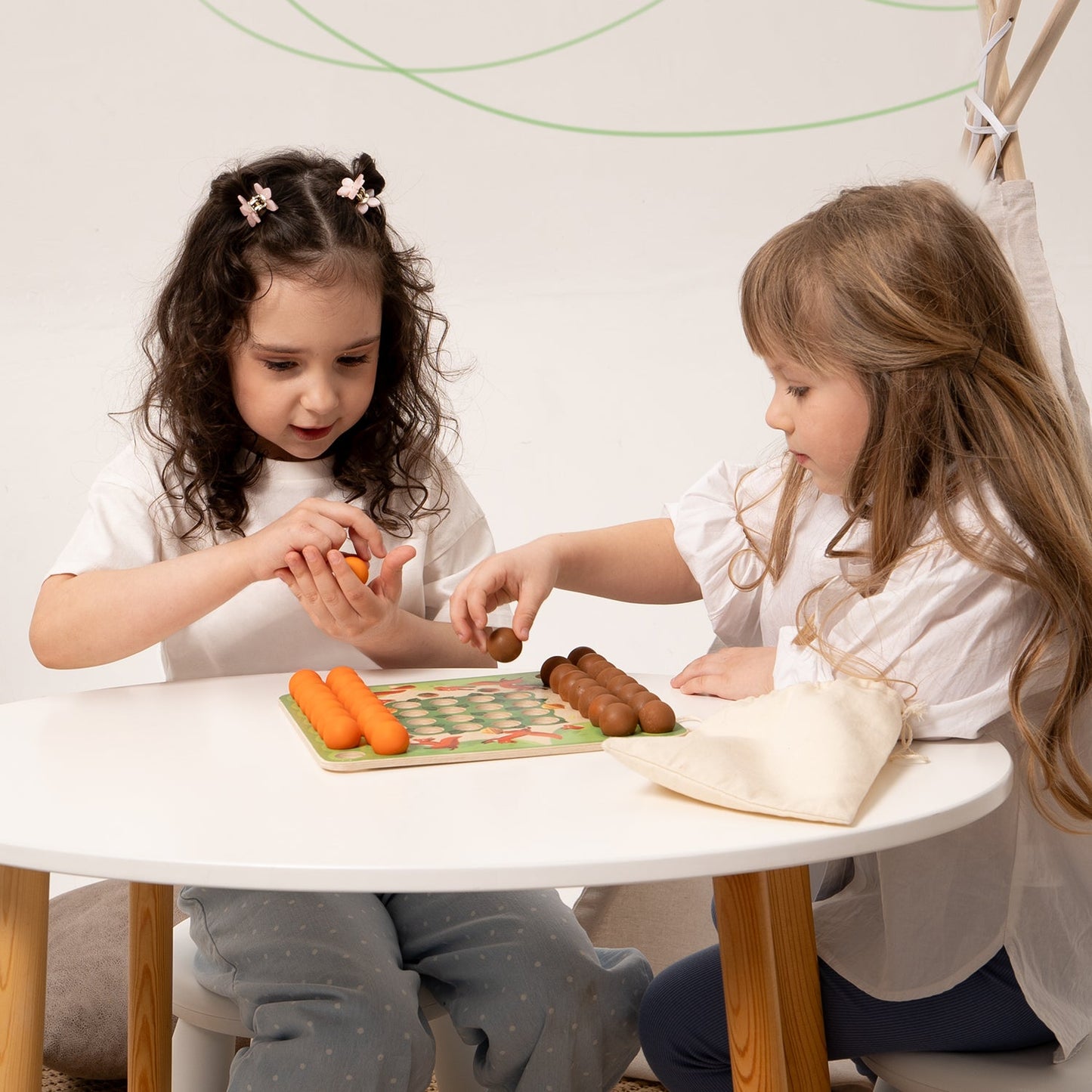 Wooden Board Game "Nimble squirrels"