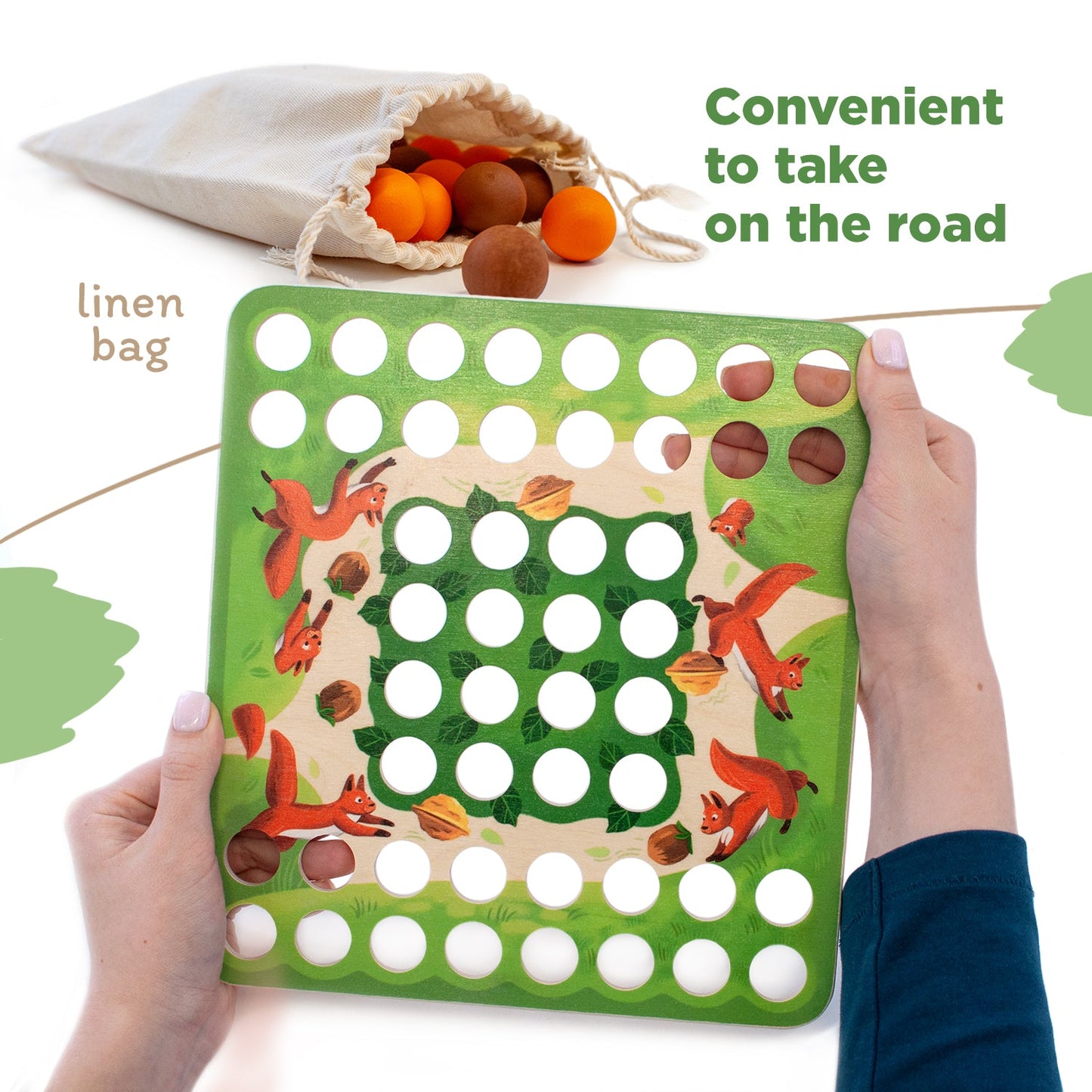 Wooden Board Game "Nimble squirrels"