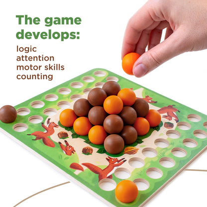 Wooden Board Game "Nimble squirrels"