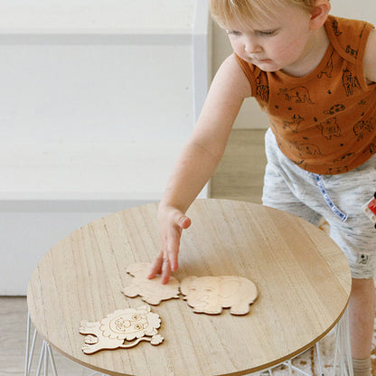 Wooden Colouring Models Animals - 12 pcs