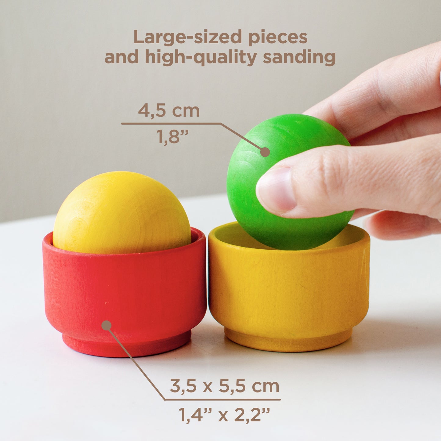Balls in Nest Cups Starter Kit 4 Colors 1+