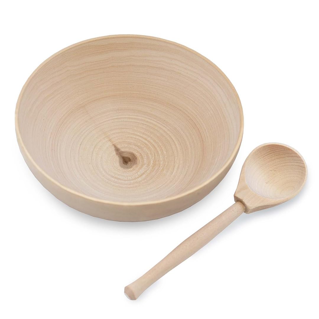 Wooden Set for Sorting Bowl and Spoon 1+