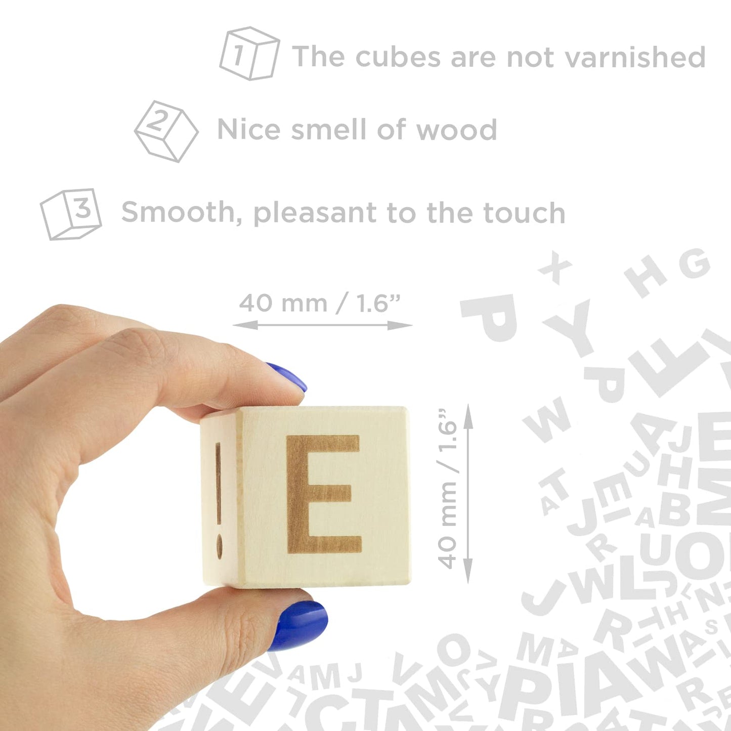 Alphabet Blocks - 16 Stacking Cubes