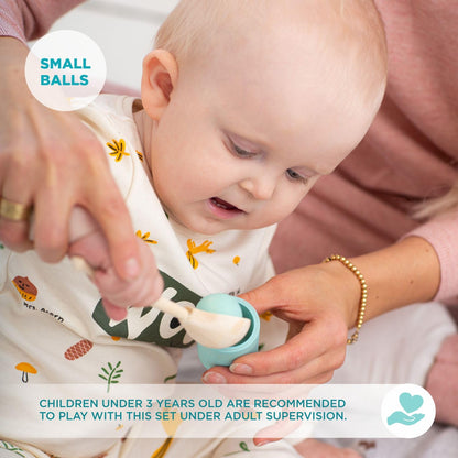 Rainbow Peg Dolls and Balls in Cups (2 Edition)