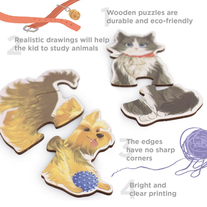 Set of Puzzles "Pets"