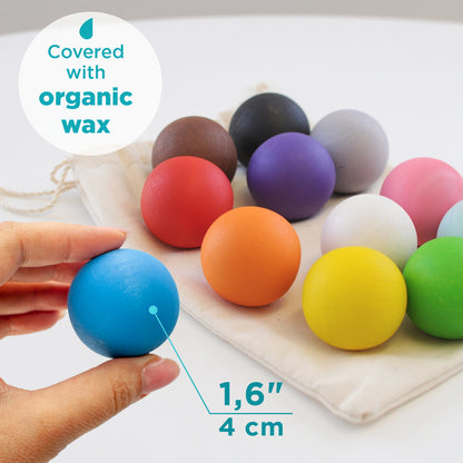 Replacement Wooden Balls for Balls in Cups 12 Colors 1+