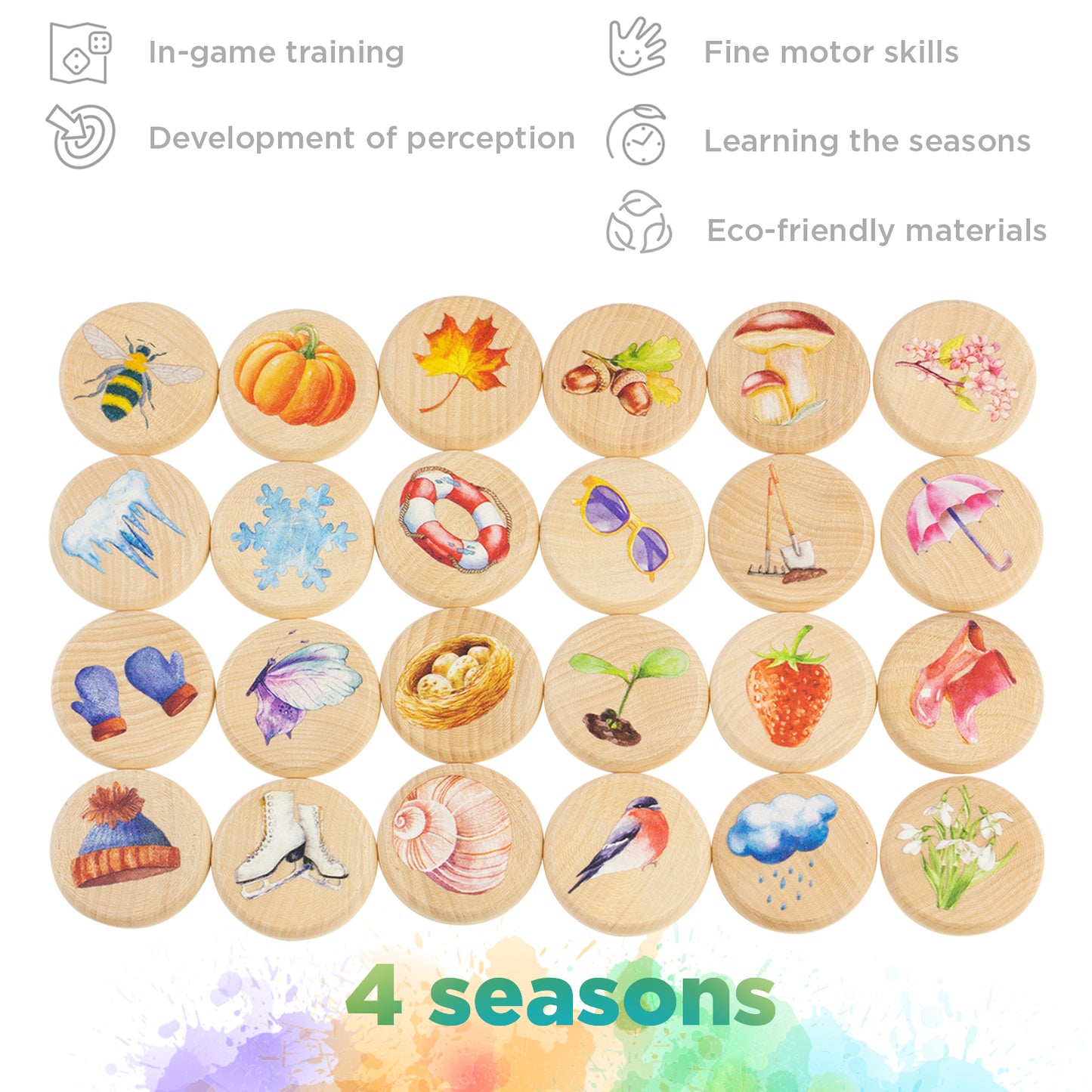 Bingo Game Seasons - 24 pcs