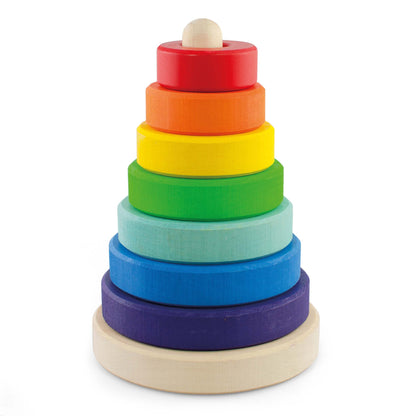 Rainbow Ring Pyramid 7 Pieces 17 cm
